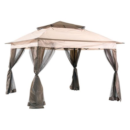 PATIO TRASERO 10 x 10 ft. Pop Up Pogoda Gazebo, Black PA2668554